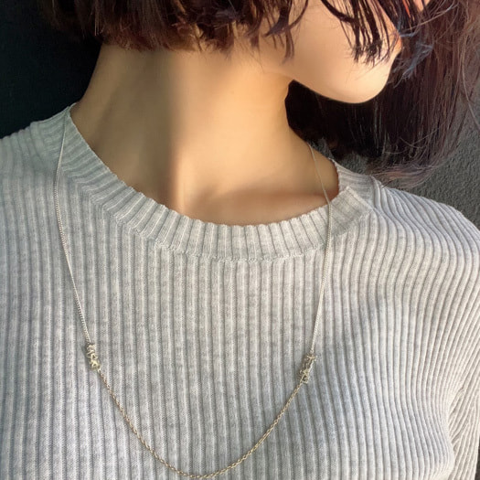 64cmのネックレスの着用画像