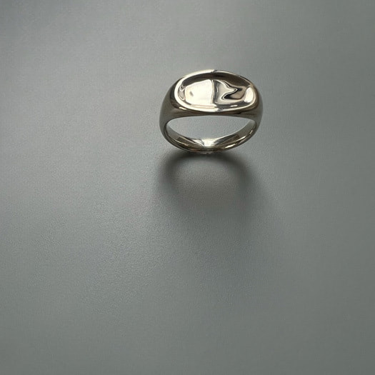 ovalpinkyringLサイズの写真